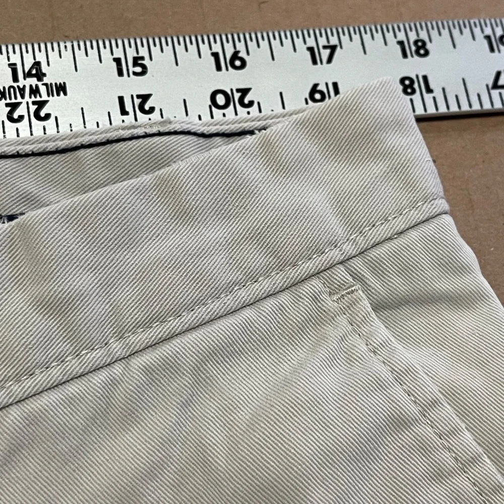 Nautica Men's Lot of 2 Chinos Black & Putty 36x30 Pleated & Flat Front Cotton